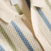 0-12mths | striped knit polo shirt and shorts set