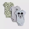 0-18mths | 3pk disney's mickey mouse and donald duck room to grow newborn bodysuits