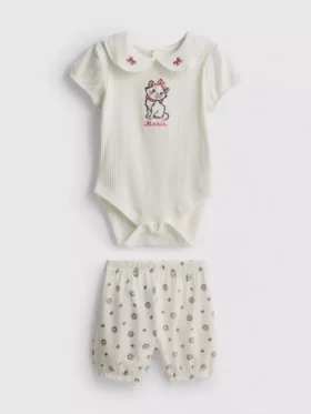 0-18mths | disney's the aristocats marie bodysuit and bloomers newborn set