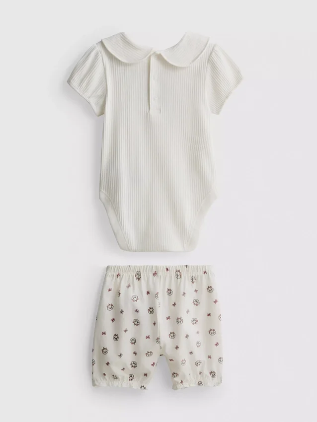 0-18mths | disney's the aristocats marie bodysuit and bloomers newborn set