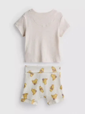 0-18mths | disney’s winnie the pooh wrap top and shorts newborn set