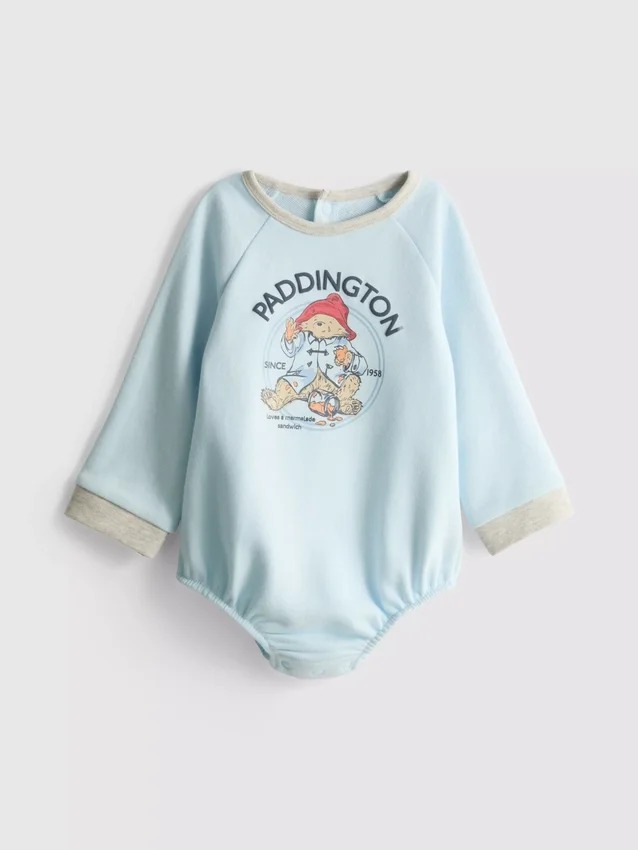 0-18mths | paddington bear long sleeve newborn bodysuit