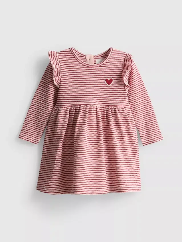 0-18mths | ruffle newborn smock dress