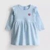 0-18mths | ruffle newborn smock dress