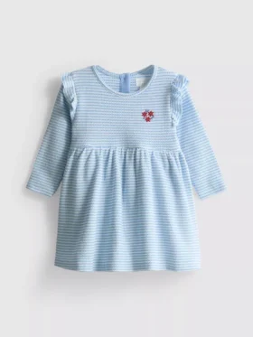 0-18mths | ruffle newborn smock dress