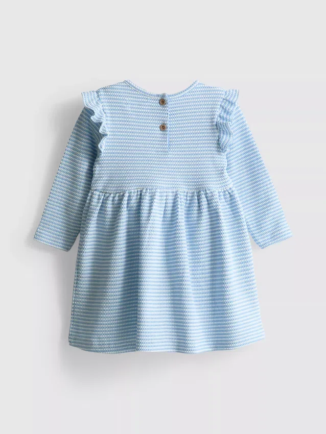 0-18mths | ruffle newborn smock dress
