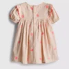 0-18mths | shell embroidered newborn smock dress