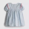 0-18mths | stripe seersucker newborn smock dress