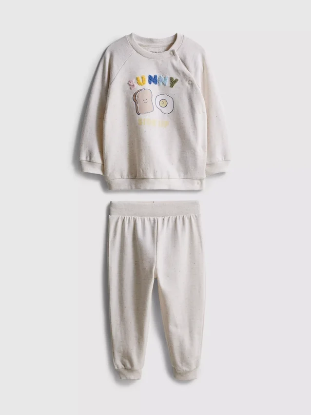 0-18mths | sweatshirt and cuffed joggers newborn set