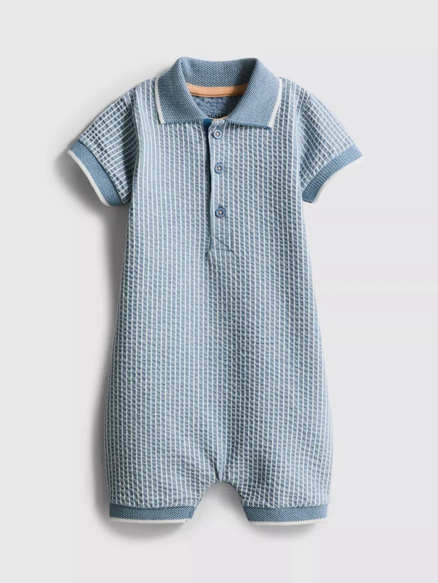 0-18mths | textured newborn romper