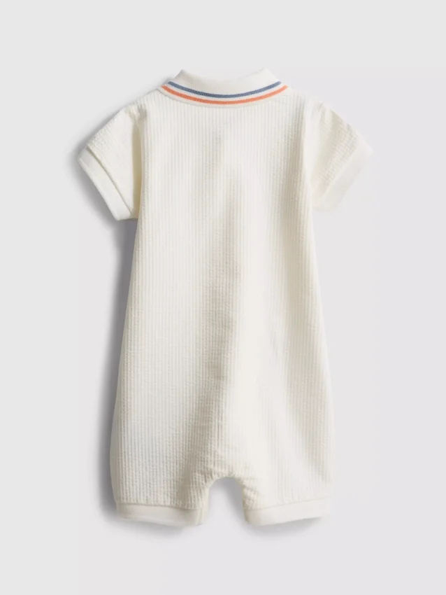 0-18mths | textured newborn romper