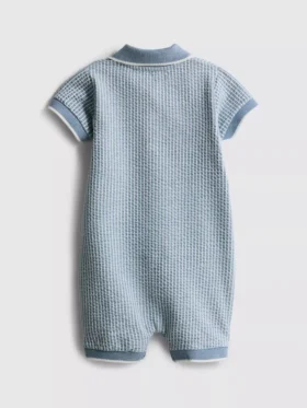 0-18mths | textured newborn romper