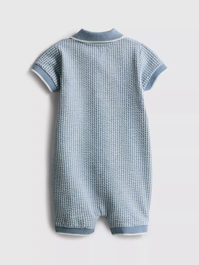 0-18mths | textured newborn romper