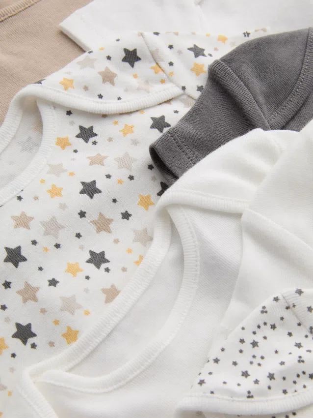 0-24mths | 10pk ribbed short-sleeve onesies