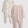 0-24mths | 2pk disney's bambi zip-up onesie