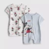 0-24mths | 2pk disney's mickey mouse rompers