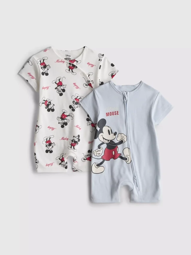 0-24mths | 2pk disney's mickey mouse rompers