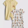 0-24mths | 2pk disney's winnie the pooh rompers