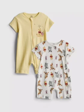 0-24mths | 2pk disney's winnie the pooh rompers