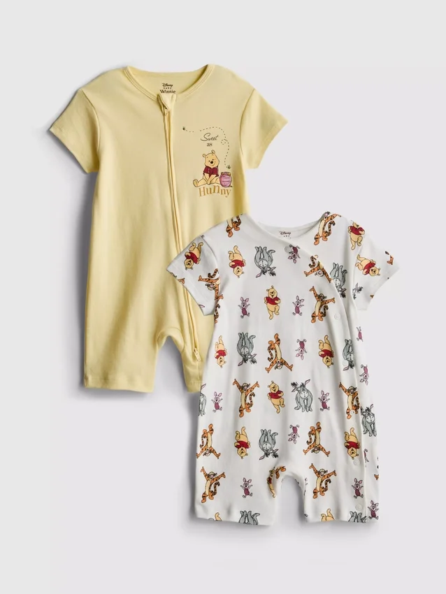 0-24mths | 2pk disney's winnie the pooh rompers