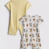 0-24mths | 2pk disney's winnie the pooh rompers