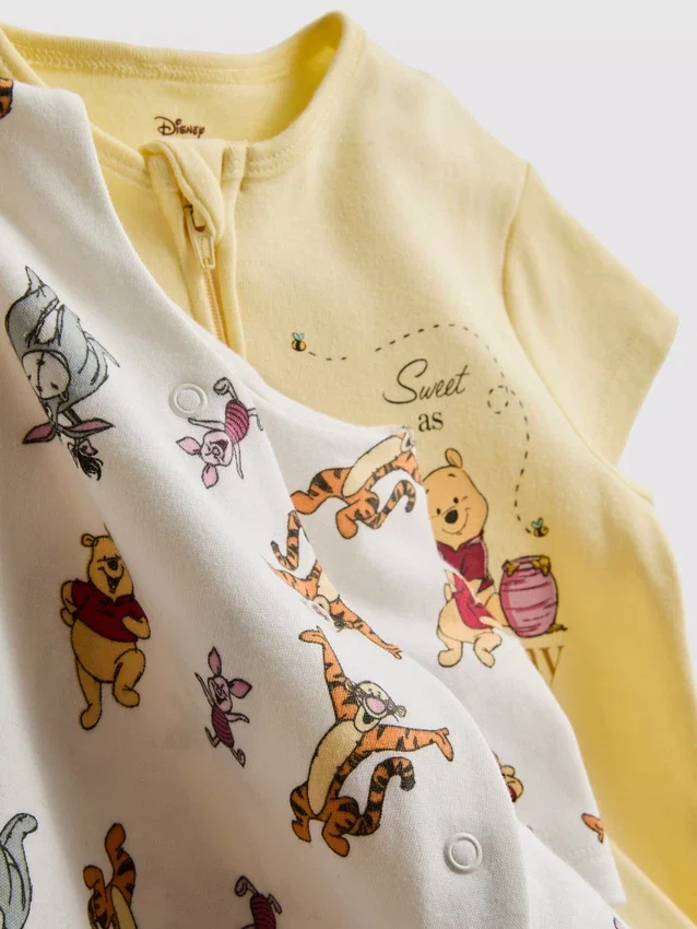 0-24mths | 2pk disney's winnie the pooh rompers