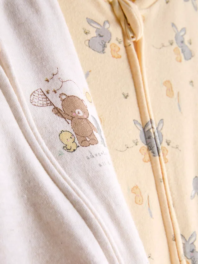 0-24mths | 2pk two-way zip-up sleepers