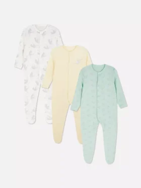 0-24mths | 3pk disney's dumbo snap button sleepers