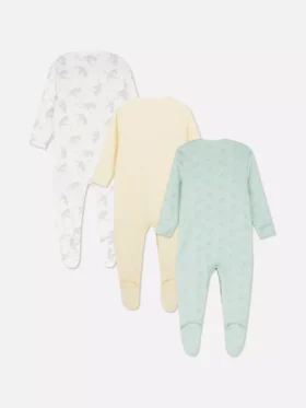 0-24mths | 3pk disney’s dumbo snap button sleepers