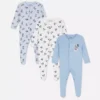 0-24mths | 3pk disney's mickey mouse snap pajama onesies