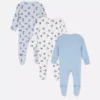 0-24mths | 3pk disney's mickey mouse snap pajama onesies