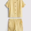 0-24mths | cheesecloth shirt and shorts set