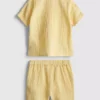 0-24mths | cheesecloth shirt and shorts set