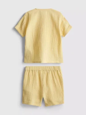 0-24mths | cheesecloth shirt and shorts set