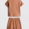 0-24mths | cheesecloth shirt and shorts set