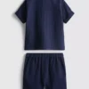 0-24mths | cheesecloth shirt and shorts set