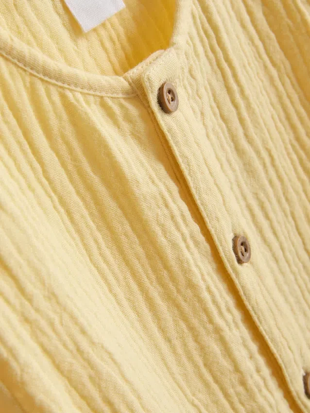0-24mths | cheesecloth shirt and shorts set