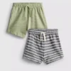 0-36mths | 2pk textured shorts