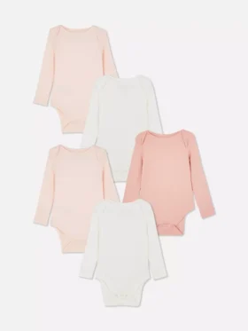 0-36mths | 5pk long sleeve bodysuits