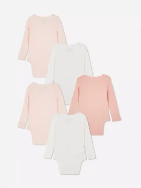 0-36mths | 5pk long sleeve bodysuits