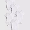 0-36mths | 5pk ribbed wrap front bodysuits