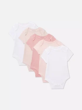 0-36mths | 5pk short-sleeve onesies