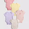 0-36mths | 5pk short-sleeve onesies