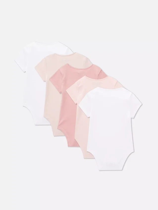 0-36mths | 5pk short-sleeve onesies