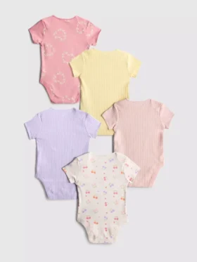 0-36mths | 5pk short-sleeve onesies