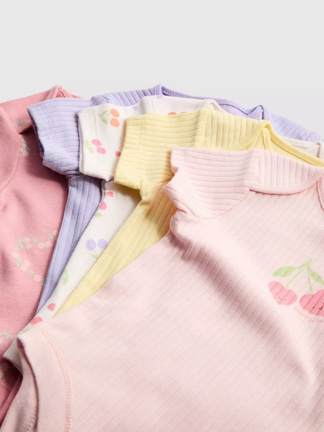 0-36mths | 5pk short-sleeve onesies