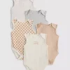 0-36mths | 5pk sleeveless bodysuits