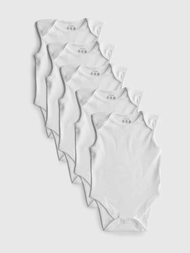 0-36mths | 5pk sleeveless bodysuits