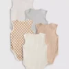 0-36mths | 5pk sleeveless bodysuits