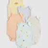 0-36mths | 5pk sleeveless onesies